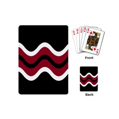 Decorative Waves Playing Cards (mini)  by Valentinaart