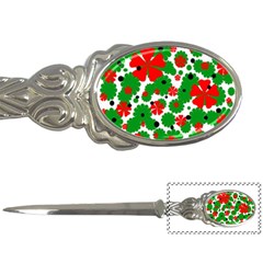 Red And Green Christmas Design  Letter Openers by Valentinaart