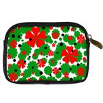 Red and green Christmas design  Digital Camera Cases Back