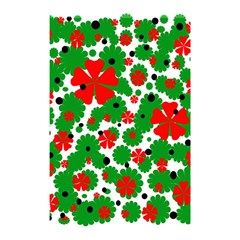 Red And Green Christmas Design  Shower Curtain 48  X 72  (small)  by Valentinaart