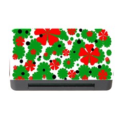 Red And Green Christmas Design  Memory Card Reader With Cf by Valentinaart