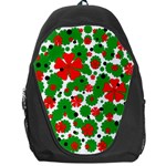 Red and green Christmas design  Backpack Bag Front