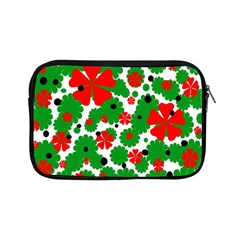 Red And Green Christmas Design  Apple Ipad Mini Zipper Cases by Valentinaart