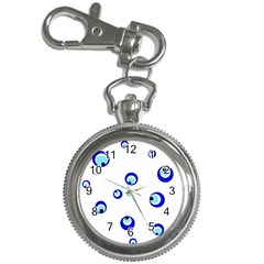 Mediterranean Blue Eyes Key Chain Watches by Valentinaart