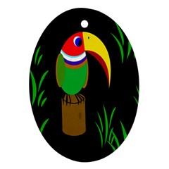 Toucan Ornament (oval)  by Valentinaart