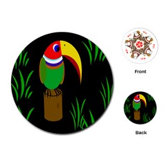 Toucan Playing Cards (round)  by Valentinaart