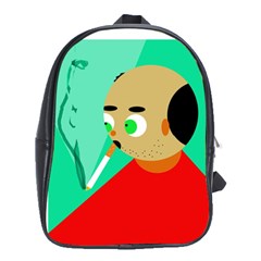 Smoker  School Bags (xl)  by Valentinaart