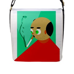 Smoker  Flap Messenger Bag (l)  by Valentinaart