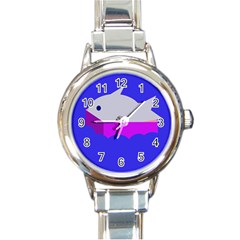 Big Fish Round Italian Charm Watch by Valentinaart