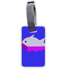 Big Fish Luggage Tags (one Side)  by Valentinaart