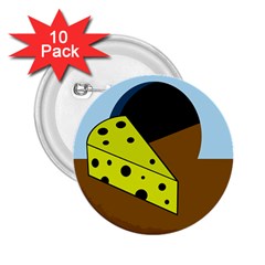 Cheese  2.25  Buttons (10 pack) 