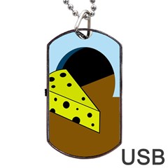 Cheese  Dog Tag USB Flash (Two Sides) 