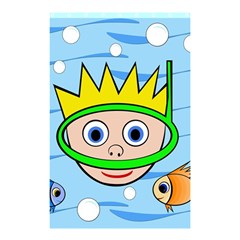 Diver Shower Curtain 48  X 72  (small)  by Valentinaart