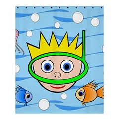 Diver Shower Curtain 60  X 72  (medium)  by Valentinaart