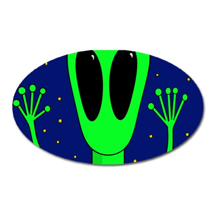 Alien  Oval Magnet