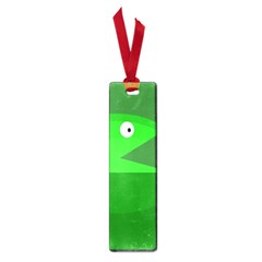 Green Monster Fish Small Book Marks by Valentinaart