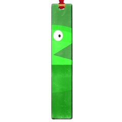 Green Monster Fish Large Book Marks by Valentinaart