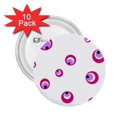Purple Eyes 2 25  Buttons (10 Pack)  by Valentinaart