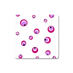 Purple Eyes Square Magnet by Valentinaart