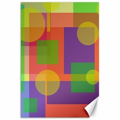 Colorful Geometrical Design Canvas 20  X 30   by Valentinaart