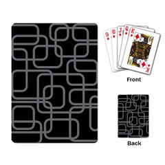 Black And Gray Decorative Design Playing Card by Valentinaart