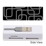 Black and gray decorative design Memory Card Reader (Stick)  Front