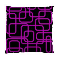 Purple And Black Elegant Design Standard Cushion Case (two Sides) by Valentinaart