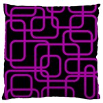Purple and black elegant design Standard Flano Cushion Case (Two Sides) Back