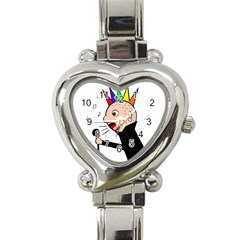 Punker  Heart Italian Charm Watch by Valentinaart