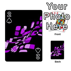 Purple Decorative Abstraction Playing Cards 54 Designs 
