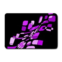 Purple Decorative Abstraction Small Doormat 