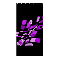 Purple Decorative Abstraction Shower Curtain 36  X 72  (stall)  by Valentinaart