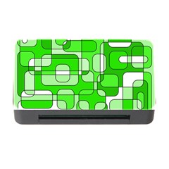 Green Decorative Abstraction  Memory Card Reader With Cf by Valentinaart
