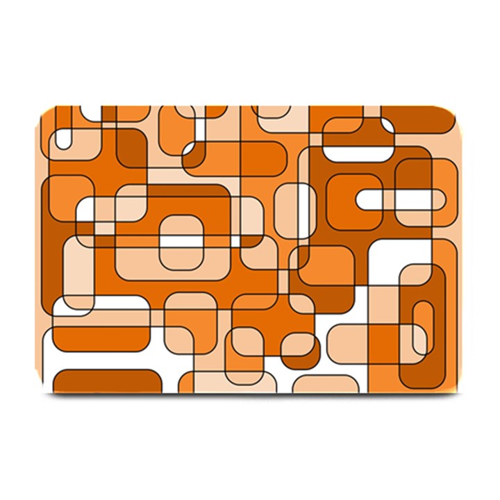 Orange decorative abstraction Plate Mats