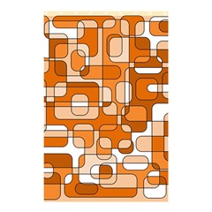 Orange Decorative Abstraction Shower Curtain 48  X 72  (small)  by Valentinaart