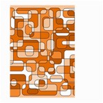 Orange decorative abstraction Large Garden Flag (Two Sides) Back