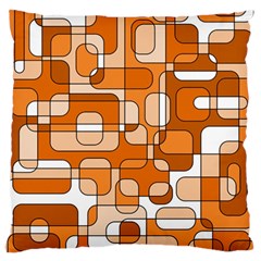 Orange Decorative Abstraction Large Cushion Case (two Sides)