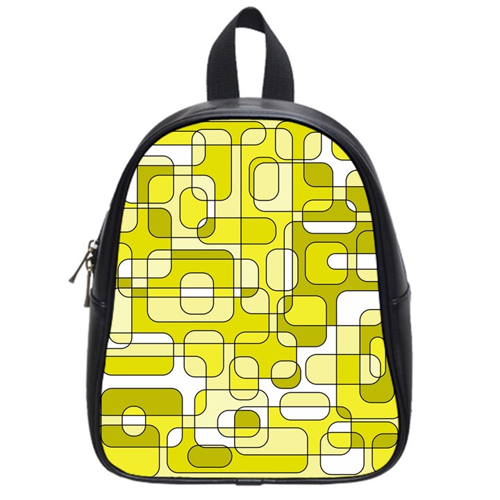 Yellow decorative abstraction School Bags (Small) 