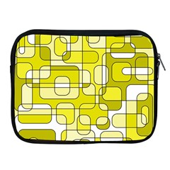 Yellow Decorative Abstraction Apple Ipad 2/3/4 Zipper Cases by Valentinaart