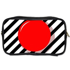 Red Ball Toiletries Bags 2-side by Valentinaart