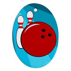 Bowling  Ornament (oval)  by Valentinaart