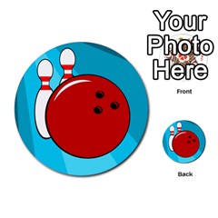 Bowling  Multi-purpose Cards (round) 