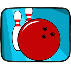 Bowling  Fleece Blanket (mini) by Valentinaart