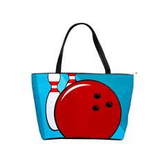 Bowling  Shoulder Handbags by Valentinaart