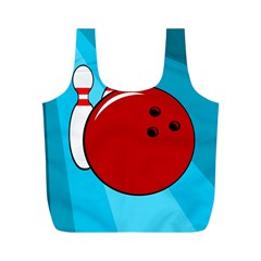 Bowling  Full Print Recycle Bags (m)  by Valentinaart