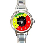 Jamaica Round Italian Charm Watch Front