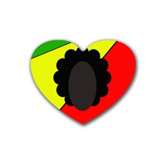 Jamaica Heart Coaster (4 Pack)  by Valentinaart