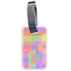 Pastel Decorative Design Luggage Tags (one Side)  by Valentinaart