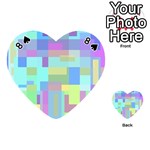 Pastel geometrical desing Playing Cards 54 (Heart)  Front - Spade8