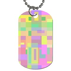 Pastel Colorful Design Dog Tag (two Sides) by Valentinaart